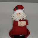 VANTATY 1-Piece Cute Santa Claus & Snowman Wine Bottle Coats, Xmas Decoration Party Dinner Decors, Table Ornament, Gift