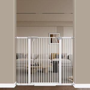40.55" Extra Tall Baby Gate -29.6"-79.5" Extra Wide Baby Gate Pet Gate for Stairs and Doorways-1.37" Ultra Narrow Spacing Pressure Mounted Dog Gate with One-Handed Operation(40.6"-49.1")