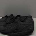 TOPDesign Puffer Tote Bag for Women, Lightweight Puffy Handbag with Compartments & Cosmetic Bag, Quilted Shoulder Bags for Work, Travel, Gym, Gifting (M Black)