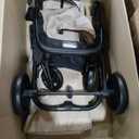 Mompush Wiz 2-in-1 Bassinet Stroller Reversible Seat, One-Hand Fold, Khaki