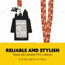 Peanuts Lanyard, ID Card and Badge Holder, Snoopy & Woodstock Doghouse, Multi