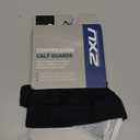 2XU Compression Calf Guards for Lower Leg Support and Recovery, Black/Black, Large
