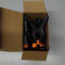 12 Pack Plastic Spring Clamps, 3.5inch Small Heavy Duty Clips for Crafts, Backdrop Stand, Woodworking, Photography Studios (Black)