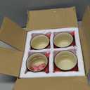 Patelai 4 Pcs Christmas Coffee Mugs Set 5 oz Mini Espresso Cups Ceramic Mugs with Handle for Coffee Bar Tiered Tray Decoration Holiday Party Gift