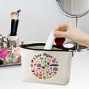 2 x Las Vegas Lovers Gift Makeup Bag Cosmetic Bag, Travel Gift Girls Trip Gifts Favors, Las Vegas Souvenir Merch Friendship Gifts for Women Girls Lovers Traveler Sister Birthday Christmas