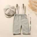 Ylsteed Newborn Boy Photoshoot Outfits 2Pcs Newborn Photography Girl Baby Photography Props Baby Gentleman Suit Photography Outfits Boy Suspender Pants with Beret 9-12lbs/0-3 Months (Light Green)