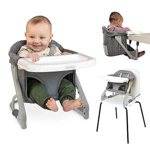 Infantino The Ultimate Travel Booster, Versatile and TravelFriendly Booster, High Chair and Seat for OnTheGo Families, Gray