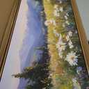 InSimSea Extra Large Framed Vintage Wall Art, Meadow Wildflowers, 20x40inch