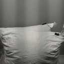 24x24 Euro Throw Pillow Inserts-Down Feather Pillow Inserts-Cotton Fabric-Set of 2-White.