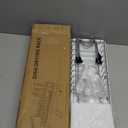 Laveshop Small Dish Drying Rack, Compact Dish Drainer for Kitchen Counter, with Adjustable Back Slots, Space-Saving for Small Kitchens, White