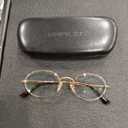 Oval Reading Glasses for Women Men Blue Light Blocking Computer Thin Metal Full Rim Frame Readers