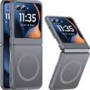 NO.1 Magnetic for Motorola Razr 2025/2024 Case with MagSafe[Military Shockproof][Translucent Matte][Anti-Fingerprint] Soft Silicone Bumper for Moto Razr 2025/2024 Case Slim, Grey