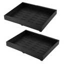 Adjustable Pull out Cabinet Shelves - Heavy Duty Adhesive Drawers - Adjustable Cabinet Storage Tray Organizer for Restaurant Kitchen Cookware