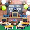 QICI 40 pcs Football Paper Food Tray Disposable Football Snack Bowls Football Themed Birthday Party Supplies