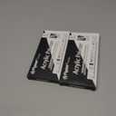 2 x EBOT Acrylic Paint Pen White Black, 6 Pack Black Paint Markers for Rock Wood Fabric Plastic Leather Glass Stone Metal Canvas,Water-Based Acrylic Paint Sets