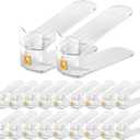 CiBiZi Clear Shoe Slots Organizers 20Pack Shoe Stacker Organizer for Closet Shoe Stackers for a Pair of Shoes Shoe Display Shelf Shoe Rack Holders Space Saver Organizador de Zapatos (Clear)