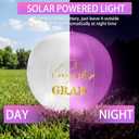 2 Pack Graduation Pool Party Decorations 14" Solar Pool Floating Lights Solar Powered 16 Color Changing Congrats Grad PVC Waterproof Inflatable Ball for Class of 2026 Swimming Prom Grad Party(Blue)