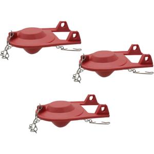 Toilet Flapper Replacement parts for Toilet Flush Valves, 2-Inch, with Flappers and 9.06Inch23mm) Stainless Chains, Universal, Compatible with Kohler, Replacement Parts for WC Repair (3)