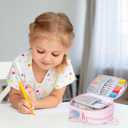 Large Capacity Pencil Case, Mini Backpack Pencil Case, Storage High Capacity Bag Pouch Holder Marker Pen Organizer, for Student, Teen Girls, Adults (Pink)