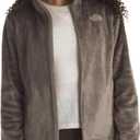 The North Face Women's Osito Full Zip Fleece Jacket Soft & Lightweight Fleece, Secure Zip Hand Pockets, Elastic Cuffs, Mocha Brown, Medium 