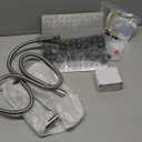 Shower Head Combo(Brushed Nickel),10'' High Pressure Rain Shower Head with 11'' Adjustable Extension Arm and 5 Settings Handheld,Powerful Shower Spray Against Low Pressure Water