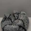 Area Rug for Living Room Bedroom, 4X6 Feet Soft Shaggy Rug, Plush Fluffy Rugs, Modern Moroccan Geometric Carpets, Anti-Skid Durable Carpet for Kids Dorm Nursery, Home Decor Aesthetic, Beige and White