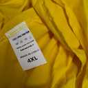 Womens Sexy Sleeveless Spaghetti Strap Dress Ruched Ruffle Hem Beach Loose Long Maxi Swing Dress 4X-Large, Yellow