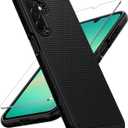 FNTCASE for Samsung Galaxy A26-5G Case: Dual Layer Protective Heavy Duty Cell Phone Cover Shockproof Rugged with Non Slip Textured Back - Military Protection Bumper Tough - 2025, 6.7 inch (Black)