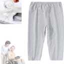 Yodilala TPU Incontinence Care Trousers,Adjustable Patient Care Trousers,Patient Diaper Pants Ideal for Bedridden Patients, Elderly, Mobility Impaired, Women on Periods(Gray,3XL) (Gray, XXXL)