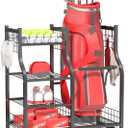 Ultrawall Golf Storage Organizer, Golf Bag Storage Stand for Garage, 30.5in-Holds 1 Golf Bag