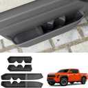 Door Side Storage Tray Compatible with 2024 2025 2026 Toyota Tacoma TPE Side Door Storage Box Slot Pockets 4PCS TPE Front & Rear Door Organizer for Tacoma Accessories (Door Side Storage Tray)