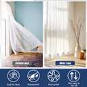 32 Pcs Outdoor Curtain Weights, 16 Pairs Upgrade to Heavier Magnetic Drapery Weights, Plastic Wrapped Waterproof Curtain Magnets for Home Decor, Tablecloth, Patio, Shower, Outside Curtains-Grey