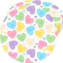 Lucleag 25 PCS Valentines Day Paper Place Mats, Disposable Valentines Heart Placemats Decorative Table Mats for Anniversary Wedding Valentines Day Party Dinner Table Decor, 11.8x11.8 in