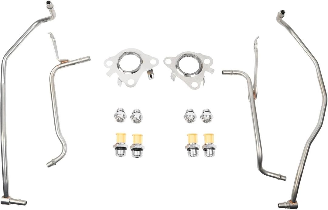 Dasbecan 926-186 926-187 Turbo Coolant Line Kit Passenger and Driver Both Side fit for 2011-2016 Ford F150, 2015-2021 Transit 150/250/350/350 HD,2015-2017 Lincoln Navigator/Ford Expedition