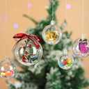 30 PCS Clear Christmas Ornaments Balls, 8cm, 6cm, 5cm Clear Fillable Plastic Ornaments Ball, DIY Christmas Decorations, Hanging Ornaments for Crafts