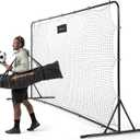 Soccer Rebounder Net 6x12 Feet Practice Soccer Training Equipment | Portable, Easy Assembly, Steel Frame | Perfect for Practicing Backyard Volley, Solo Training,Kickback, Passing, Pitchback