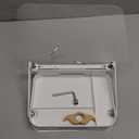 Book Stand for Reading, Acrylic Adjustable Book Holder with Book Page Holder, 360Cookbook Stand with Storage for Kitchen Counter, Hands Free Recipe Book Holder for Textbook Cookbook, Clear