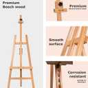 DJAR Painting Easel for Adults, Adjustable Heavy-Duty Wooden Art Easel for Painting, Hold Canvas up to 43, Display Stand for Adults, Beginner, 23" x 26" x 57"