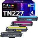 E-Z Ink TN227 Compatible Toner Cartridge Replacement for TN-227BK/C/M/Y High Yield Brother TN227 TN227BK TN223 to use with HL-L3270CDW HL-L3230CDW HL-L3210CW HL-L3290CDW MFC-L3710CDW (4 Pack)