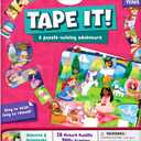 Skillmatics Puzzle Activity - Tape It Unicorn & Princess Sticker Puzzles, 300+ Easy-Tear Stickers, Adhesives Art & Craft Kit, Fine Motor Skills & Travel Toy, Gift for Kids Ages 4, 5, 6, 7, 8