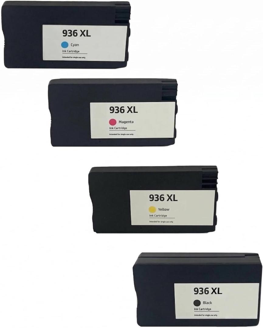AMAZINK Compatible Replacement Ink Cartridge for 936XL Ink. Works with 9110b 9122e 9125e 9135e 9128e Printers, 4 Pack 936