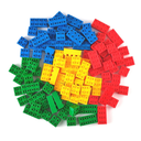 Strictly Briks Toy Large Building Blocks for Kids & Toddlers, Big Bricks Building Blocks for Ages 3 and Up - Compatible with All Major Brands, Blue, Green, Red, & Yellow, 133 Pieces - Toy Building Set