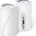 TP-Link Deco BE95 BE33000 Quad-Band WiFi 7 Mesh System - for Whole Home Coverage up to 7800 Sq.Ft w/AI-Driven Smart Antennas, 10G Multi-Gig Ethernet Ports, Replaces Router and Extender (2-Pack)