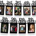 Graduation Decorations 2026 | Large K-12 Graduation Photo Banner 5x7, 10 Feet | Graduation Picture Banner, Black Graduation Picture Display for Grad Party Decor | KatchOn