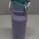 BJPKPK Stainless Steel Insulated Water Bottle With Straw Lid 25oz Reusable Metal Thermo Bottles Keep Cold And Hot,Modern Blue