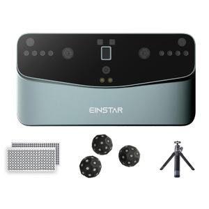 Einstar Vega 3D Scanner with Marker Helpers, Tripod, Wireless All-in-One Design, VCSEL/MEMS Projector Technology, Smooth 3D Scanning Small to Large Object, Powerful 8-core 2.4 GHZ CPU, 48MP RGB Camera
