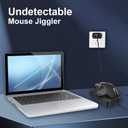 Undetectable Mouse Jiggler, Automatic Mouse Mover with ON/Off Switch, Mouse Wiggler Mouse Shaker for Computer Laptop, Keeps PC Active, Mechanical, No Software, Driver-Free, Ultra-Silent
