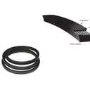 GW-1916657 & GW-1916658 (1/2" x 25.5",3/8" x 29") Garden Tiller Forward Drive Belt for Cub Cadet MTD Troy-Bilt 954-04091 754-04091 19166571916658
