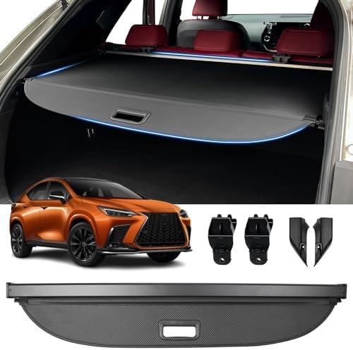 Retractable Cargo Cover for 2023 2024 Lexus NX NX250 NX350 NX350h NX450h+, Trunk Security Shade Cover for 2023 2024 Lexus NX Shielding Anti-Peeping Luggage Privacy Screen, Carbon Fiber