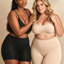 Knowyou Womens Seamless Boy Shorts Underwear No Show Boxer Briefs Stretch High Waisted Panties for Ladies Shorts Anti Chafing (L)